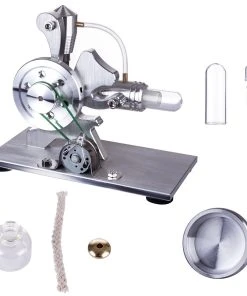 Stirling Engine Model Squirrel Design Single Cylinder Stirling Engine With Electricity LED Generator