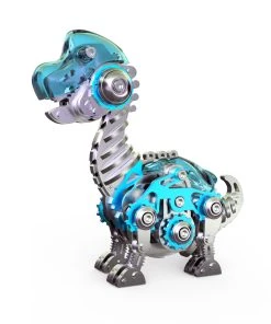 3D Metal Mechanical Dinosaur Model Kit DIY Brachiosaurus Assembly Model - 160PCS