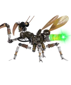 3D Metal Mantis Model DIY Kits Mantis With Night Light -300PCS+