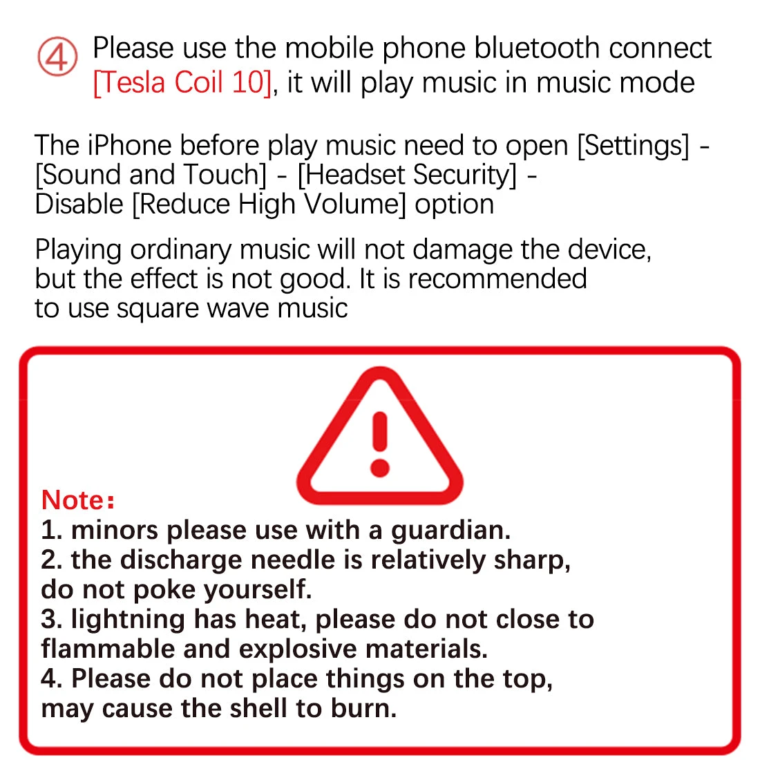 Music Tesla Coil Artificial Lightning Bluetooth Connection Science Experiment Tool Toy - Image 9