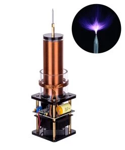 Bluetooth Wireless Mini Tesla Music Coil Speaker Plasma Singing Loudspeaker Experimenting Device Teaching Tool Desktop Toy