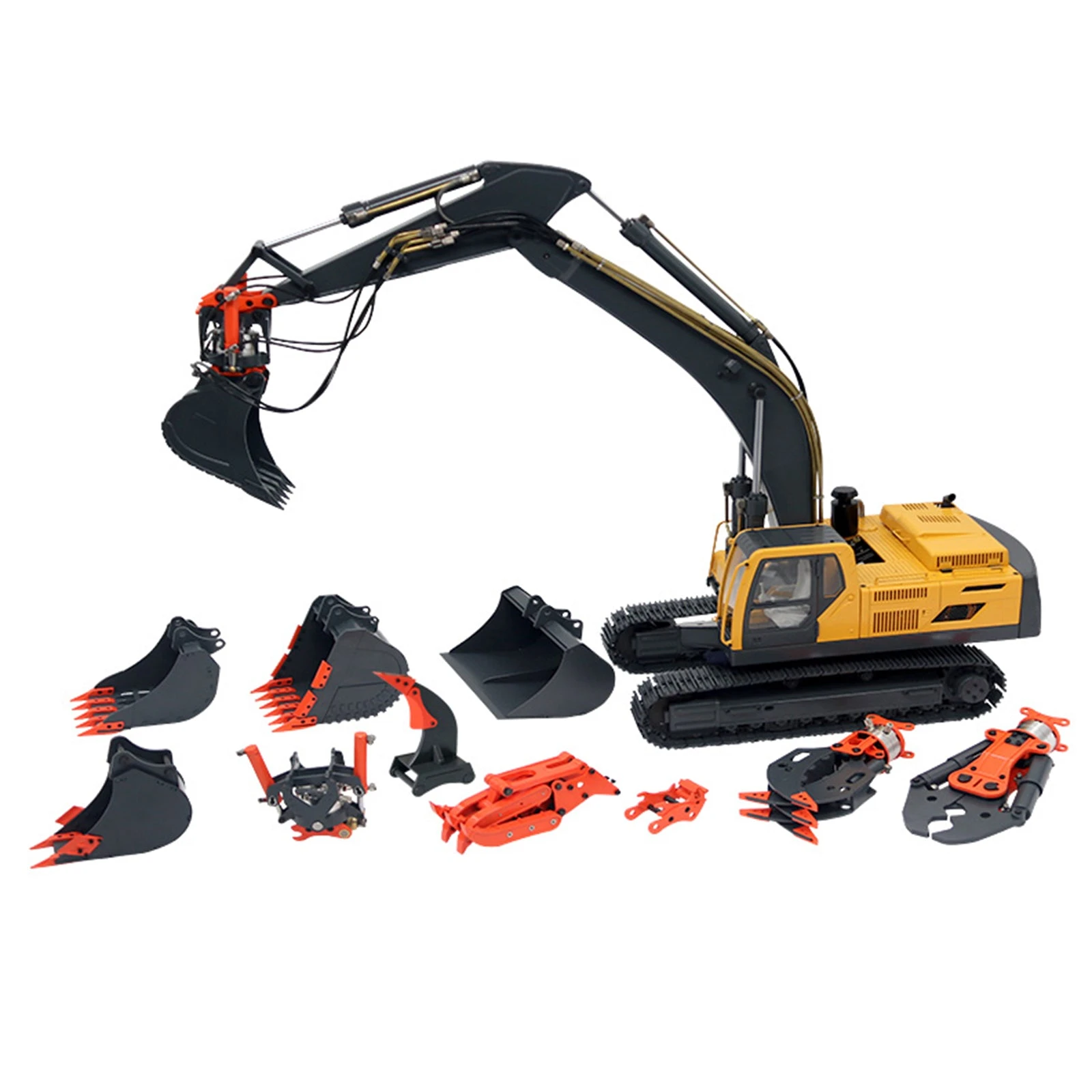 JDMODEL JDM-106 1/14 V2 Electric RC Hydraulic Heavy Excavator Navvy Radio Engineering Control Construction Vehicle Model - Image 2