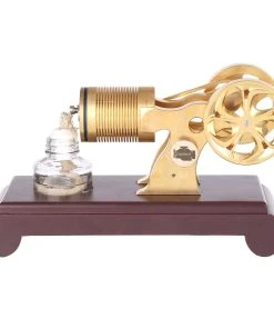 ENJOMOR Single Cylinder Stirling Engine Model Kit Vacuum Engine Flame Licker Engine Flame Vacuum Engine Suction Fire Engine Model