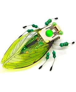 DIY Assembly Mechanical Insect Model Kits Handmade Scientific Toy Set With Voice-activated Photo Frame - Cicada (Random Color)