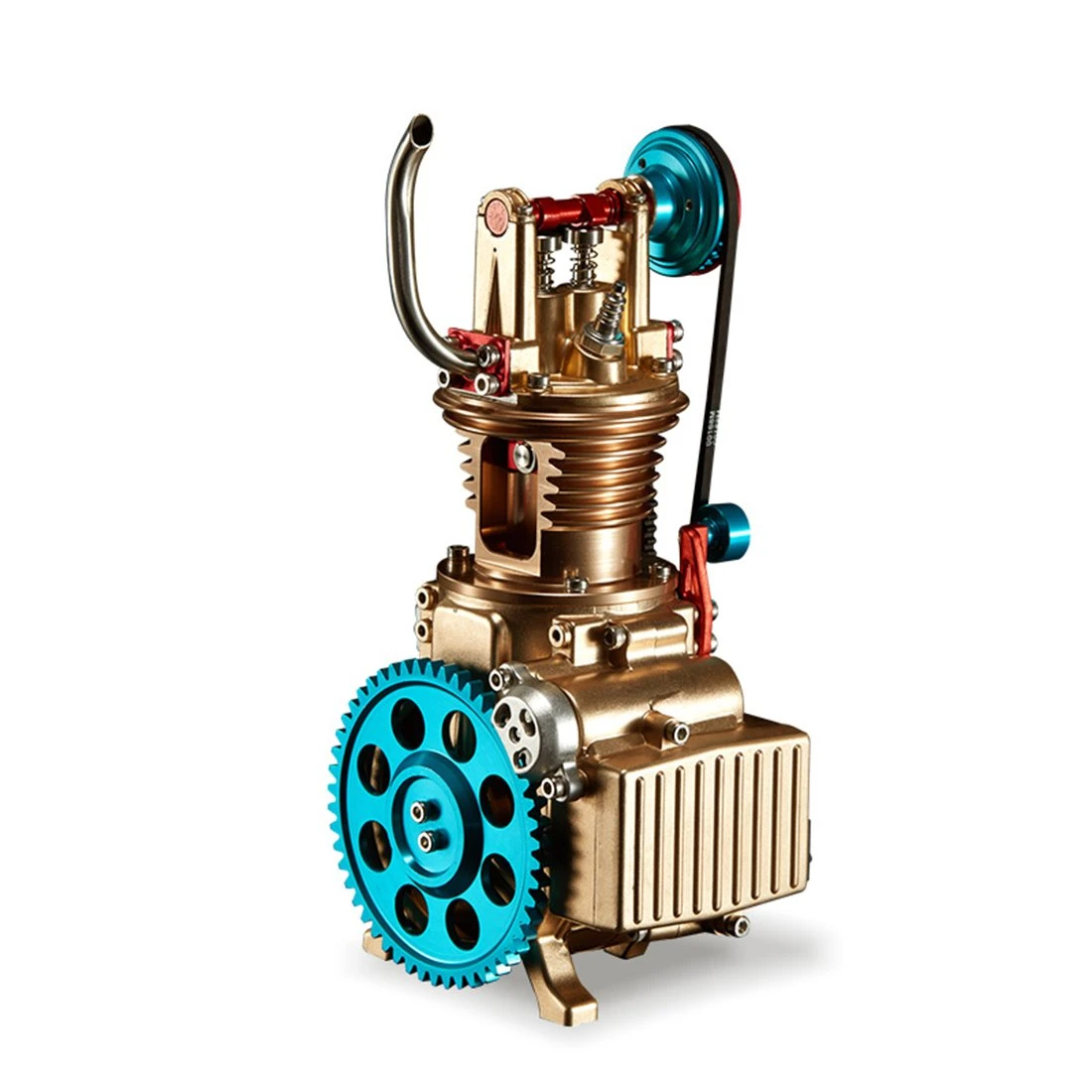 Car Engine Assembly Kit Single-cylinder Engine Build Kit Gift Toy For Collection