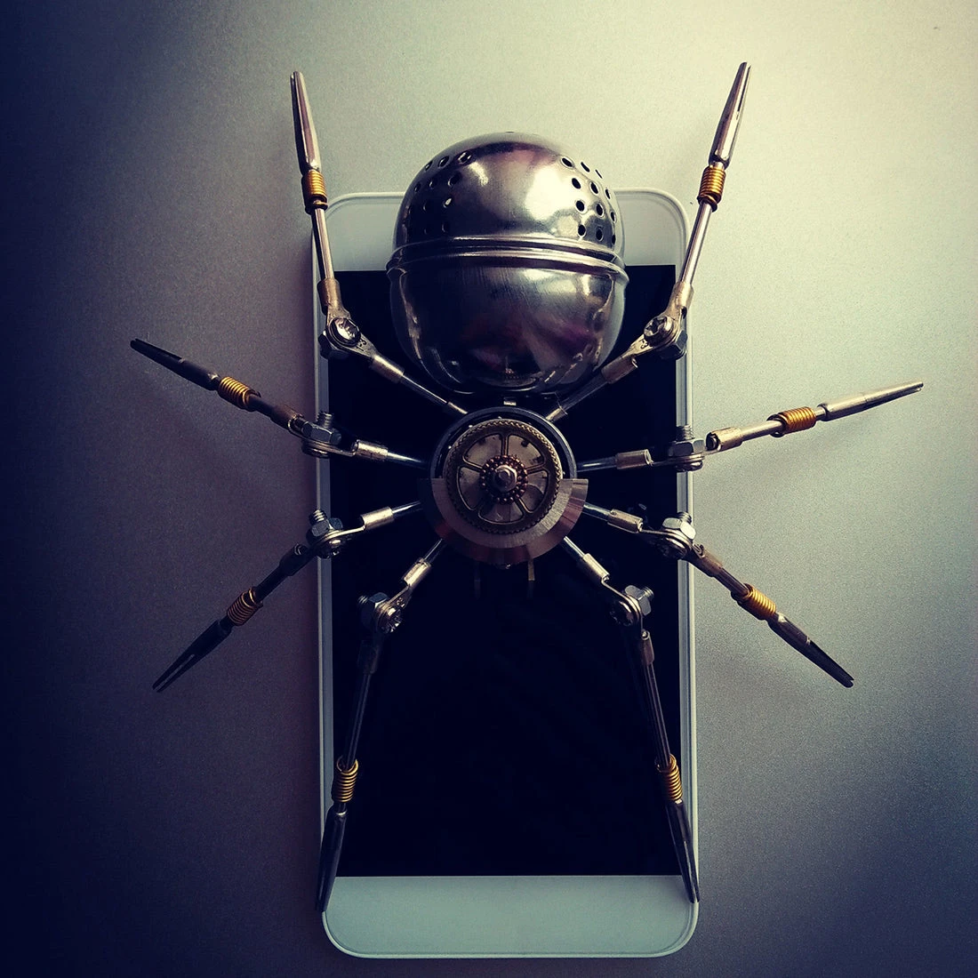 3D Puzzle Model Kit Mechanical 3.0 Spider Model Metal Games - Image 4