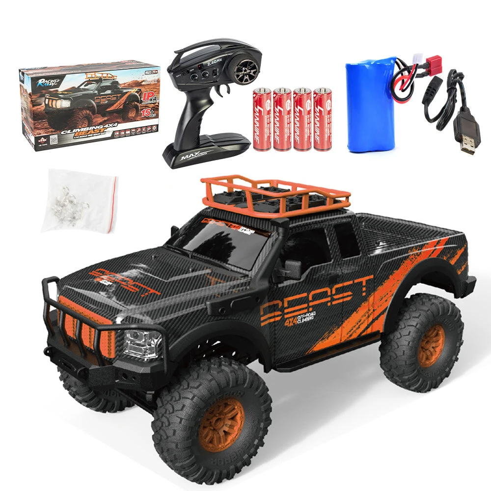 HB 1:10 15KM/H 2.4G 4WD RC Car Climber Vehicle Truck Model Toy With LED - RTR - Image 3