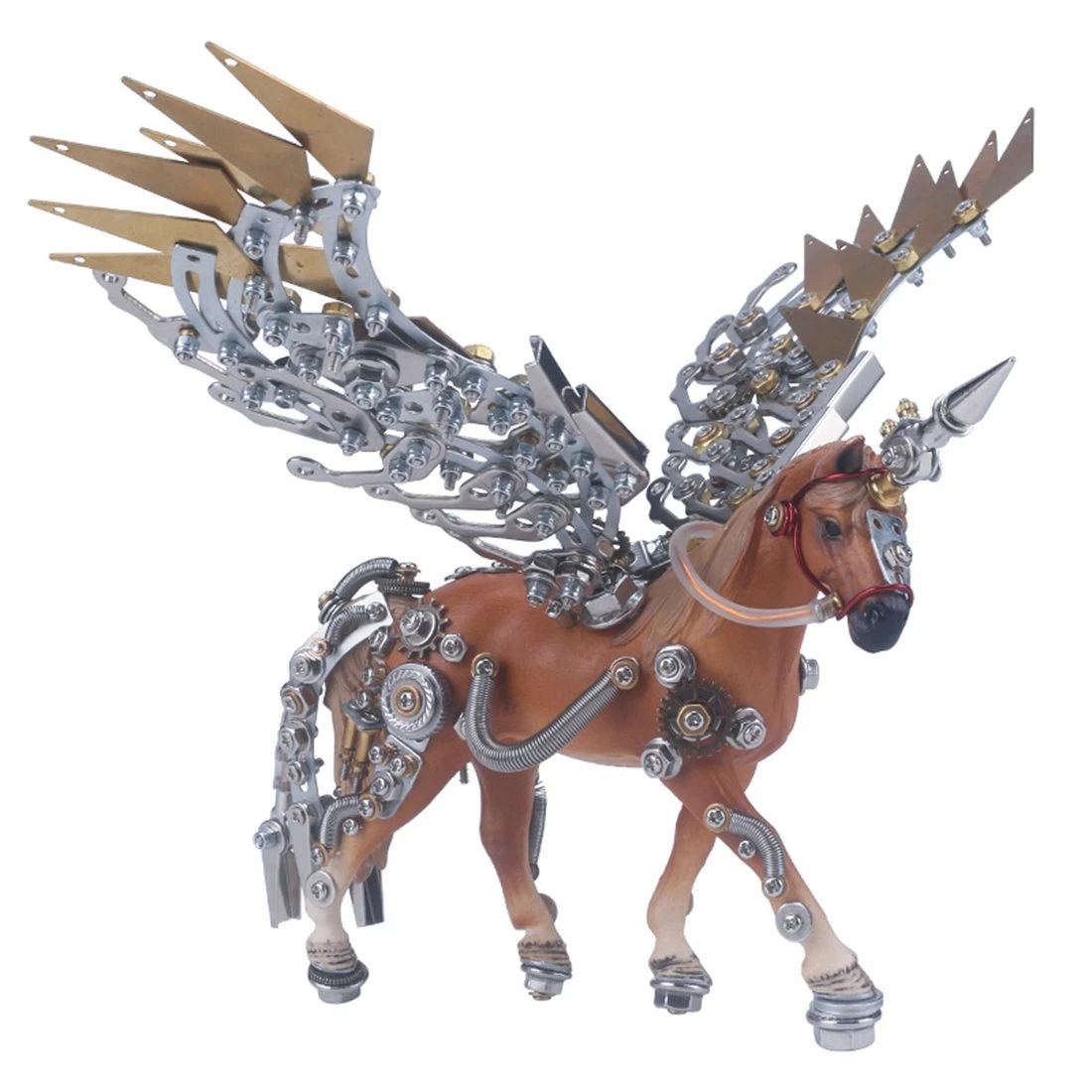 3D Puzzle Model Kit Mechanical Unicorn Metal Games DIY Assembly Jigsaw Crafts Creative Gift - 776PCS - Image 8