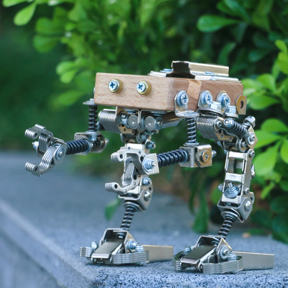 209Pcs DIY Mechanical Infantry Kit 3D Assembly Metal Phone Holder Model Toy - Image 5