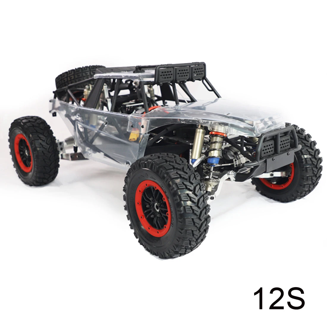 FID RACING VOLTZ 1/5 4WD 110+KM/H High-speed RC Electric Off-road Short Truck (Transparent/RTR Version) - Image 11
