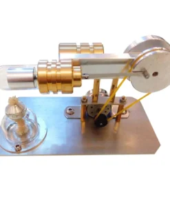 Stirling Engine Kit Single Cylinder Engine Motor Model With Stainless Steel Base - Enginediy