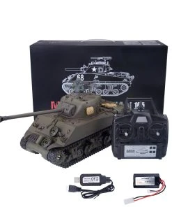 1/16 2.4G RC Tank M4A3 Medium Tank Military Vehicle Model