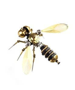 90Pcs Steampunk Insect Metal Model Kits Mechanical Crafts For Home Decor - Bee