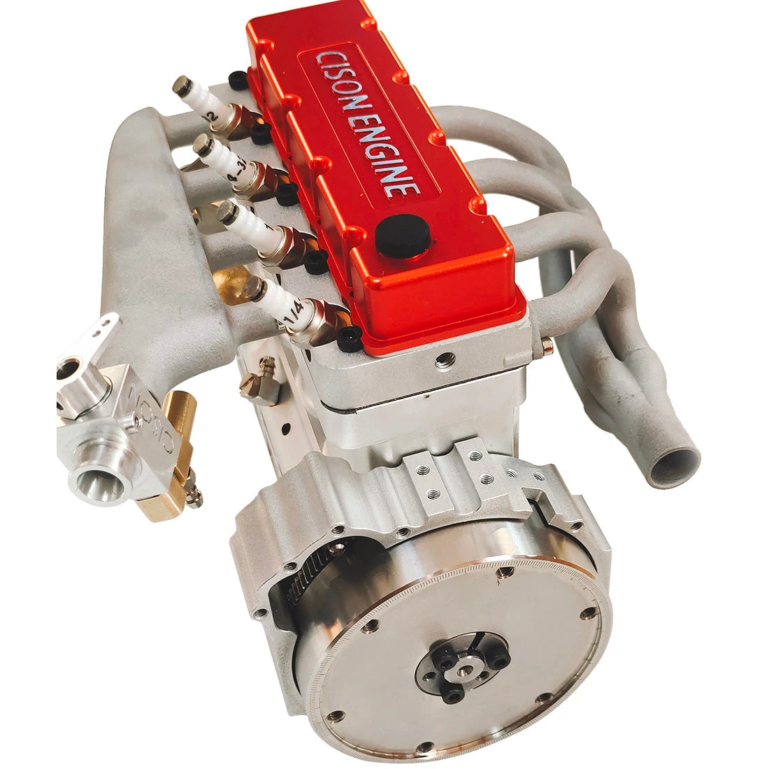 CISON L4-175 17.5cc Mini OHV Inline 4 Cylinder 4 Stroke Water-cooled L4 RC Gasoline Engine Model - Speed Up To 8,000rpm